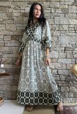Zaida Smock Dress Olive